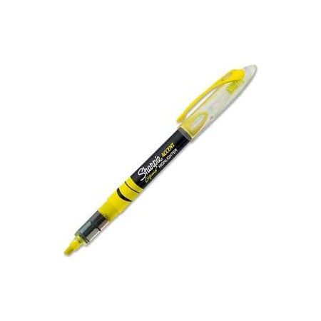 Sharpie¬Æ Accent Pen Style Liquid Highlighter, Chisel Tip, Fluorescent Yellow Ink, Dozen